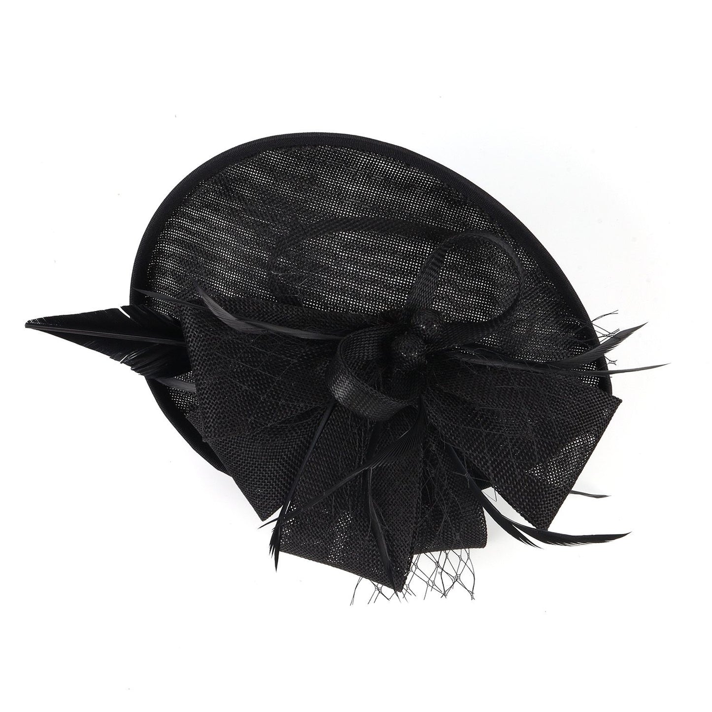Fascinators de Luxo Kentucky Derby Chapéu de Igreja Design de Pérolas em Tela Laço Máscara Acessórios de Cabelo para Mulheres Senhoras
