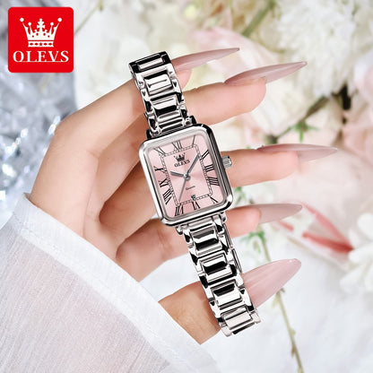 OLEVS 5641 Women Watch Original Luxury Quartz Watch Women's Roman Scale Waterproof Watch Fashion Elegant Dress Women's Watch