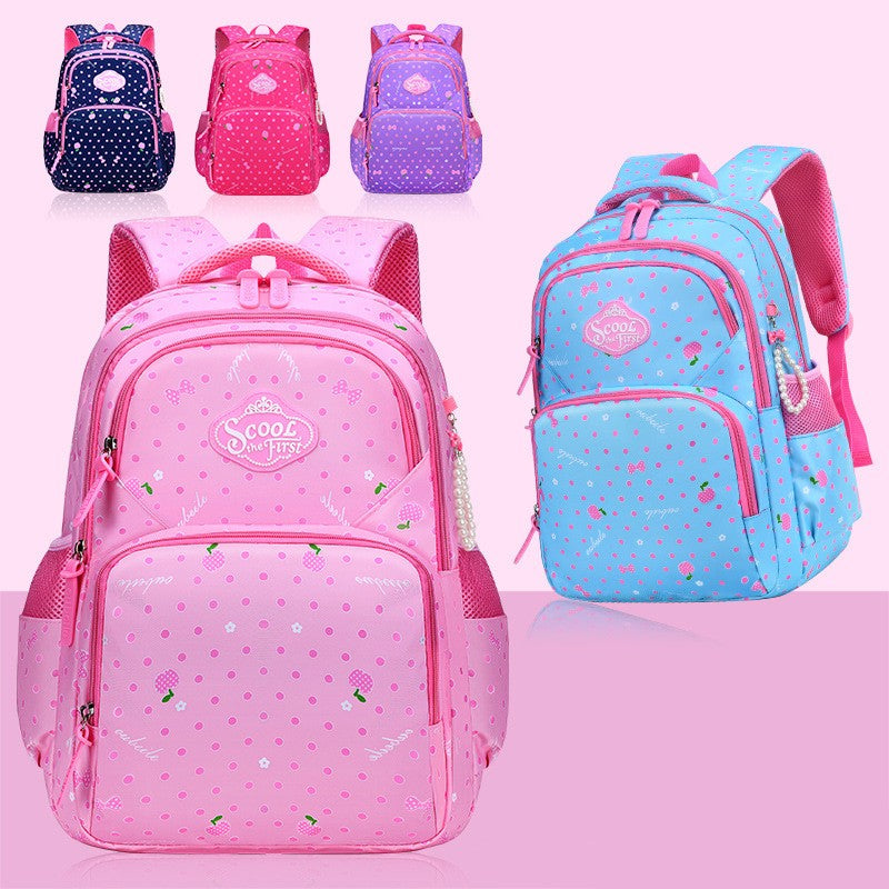 Mochila Infantil Menina, Mochila Escolar Estudantil Frutas Flores Marinho Para Crianças Adolescentes, Mochila Escolar Primária À Prova D'água, Mochila Menina