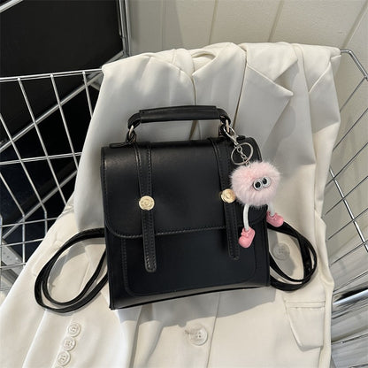 Nova mochila feminina de ombro duplo, moderna, bolsa de ombro único simples e casual, mochila pequena