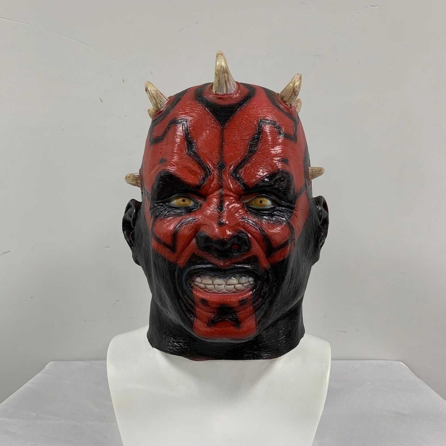 Jedi Knight Sidious Lightsaber Sith Alien Darth Maul Mask Halloween Mask Science Fiction Movie Props Darth Maul Cosplay Masques