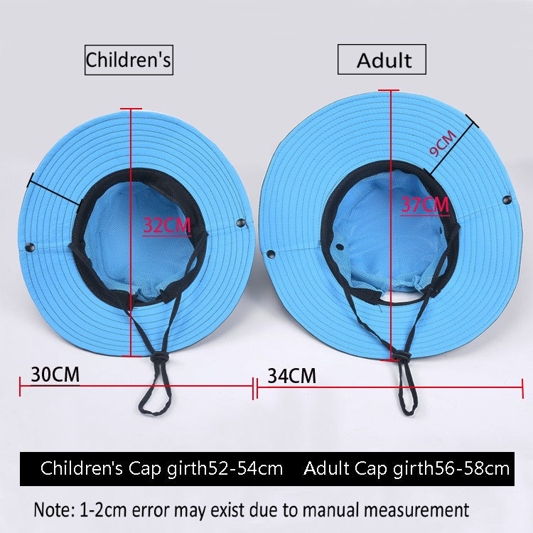 Women Ponytail Fisherman Hat Waterproof Sun Cap Pure Color Outdoor Travel Fishing Climbing Hiking Large Brim Bucket Hat undefine