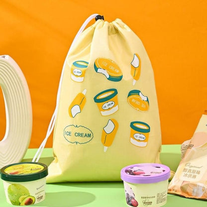 1/3PCS Fruit Vegetable Freshkeeping Bag Banana Storage Bag Vegetable Preservation Anti Ripening Insulated Drawstring Reusable