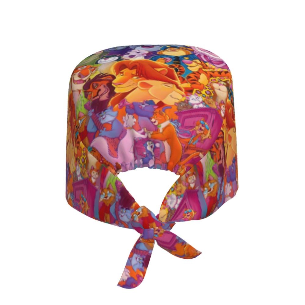 Boné cirúrgico personalizado O Rei Leão, divertido, para homens e mulheres, chapéu de esfoliação, gorro de enfermeira para dentista
