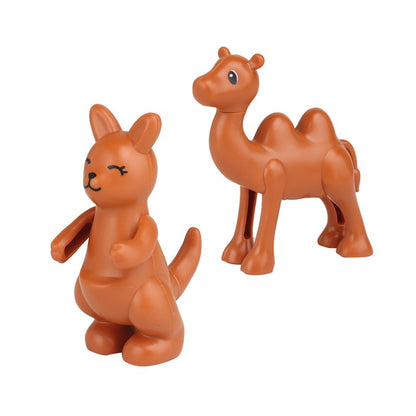 Grandes Blocos de Montar Animais Acessórios Compatíveis com Conjuntos de Tijolos de Zoo Dinossauro Criatividade Brinquedos DIY para Crianças Presente