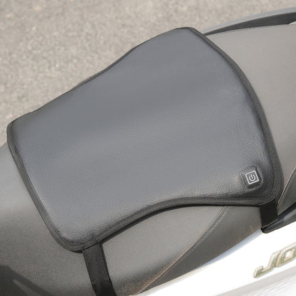 Almofada Aquecida para Moto de 3 Marchas, Almofada Antiderrapante para Assento de Motocicleta com Aquecimento, Tapete Aquecido para Assento de Moto com Controle Inteligente de Temperatura para Aquecimento de Inverno