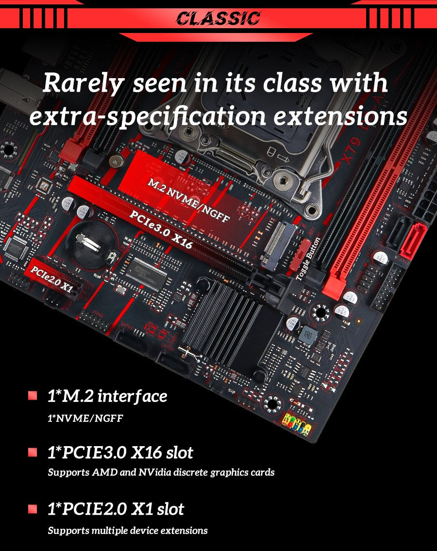 Placa-mãe SOYO X79 Game LGA 2011 Set com CPU E5 2650 V2 16G (8G*2) DDR3 ECC RAM Memória M.2 NOME Componentes de computador Placa principal