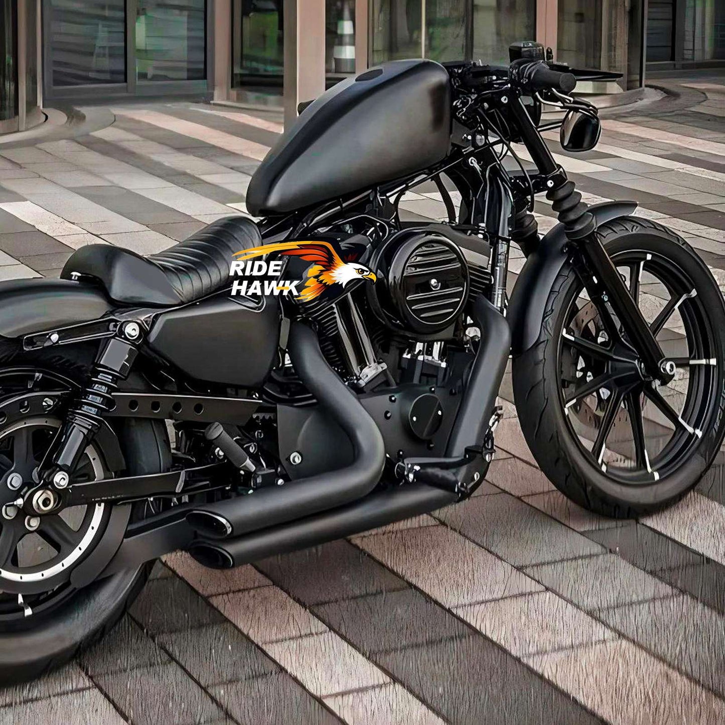Assento de Motorista de Moto Assento Traseiro de Passageiro Pillion Preto Conjunto de Assento Sporster para Harley Sportster Iron 883 XL883N 2016-2022