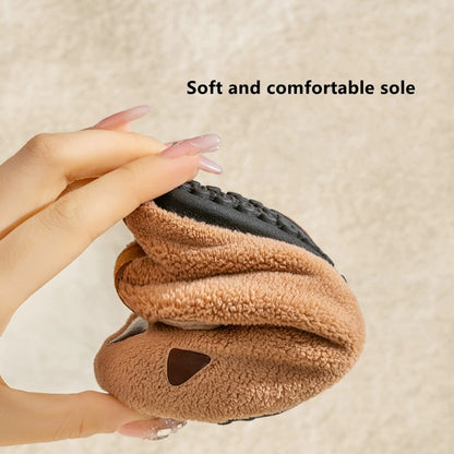 Children Indoor Shoes With Soft Soles, Kids Anti Slip And Breathable  Plush Floor Shoes, Boys And Girls Winter Cotton Shoes