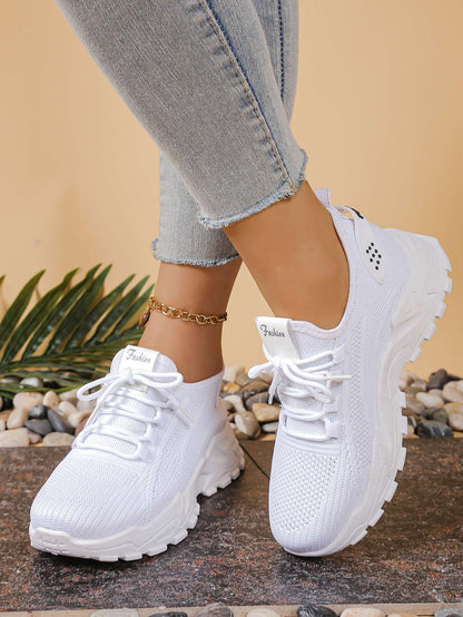 Ladies shoes women's sneakers shoes woman 2025 Solid color increases height and is versatile cheap shoes clearance free shipping