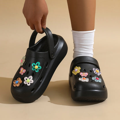 Chunky Platform Clogs Shoes for Women Thick Bottom Non Slip Beach Sandals Woman Summer 2025 Fashion EVA Sandals Slippers