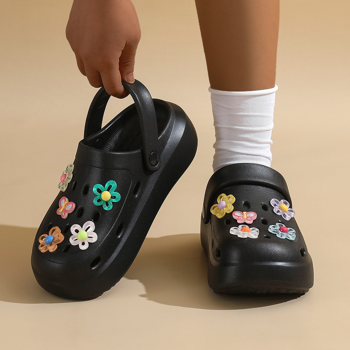 Chunky Platform Clogs Shoes for Women Thick Bottom Non Slip Beach Sandals Woman Summer 2025 Fashion EVA Sandals Slippers