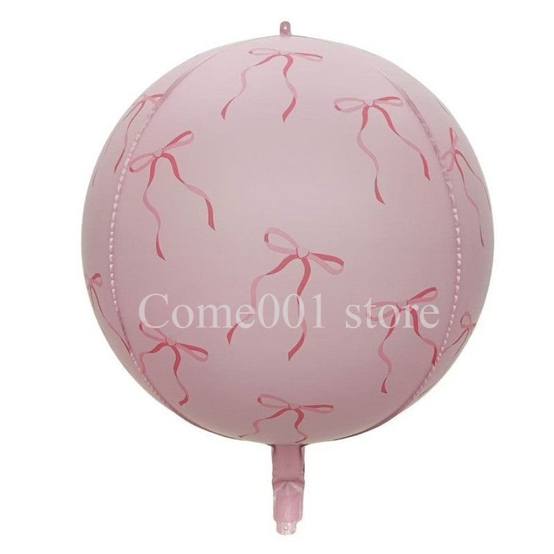 Merry Christmas Round Foil Balloons StripedStar Festive Ballons Party Birthday Home Decoration Supplies
