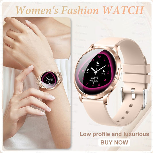 2026 New NFC Smart Watch Women 7.3mm Ultra-Thin 1.32" AMOLED HD Screen Sport Fitness Bluetooth call Luxury Smartwatch Women Gift