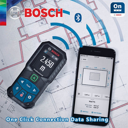 Bosch Professional Medidor de Distância a Laser Luz Verde 50M Ergonômico GLM 50-23G Sem Bluetooth GLM50-27CG Com Bluetooth