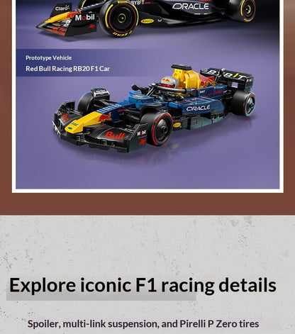 LEGO 77243 Speed Champions Oracle Red Bull Racing RB20 Modelos de Carro de Corrida de F1 - Conjunto de Construção para Adultos, Maiores de 18 Anos, 251 Peças