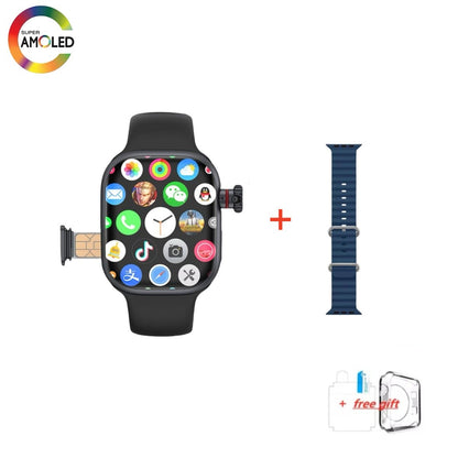 CD99 watch X 5G smartwatch 2.29inch AMOLED 5G LTE smart watch with 180 ° rotary camera GPS WiFi SIM card slot health monitoring