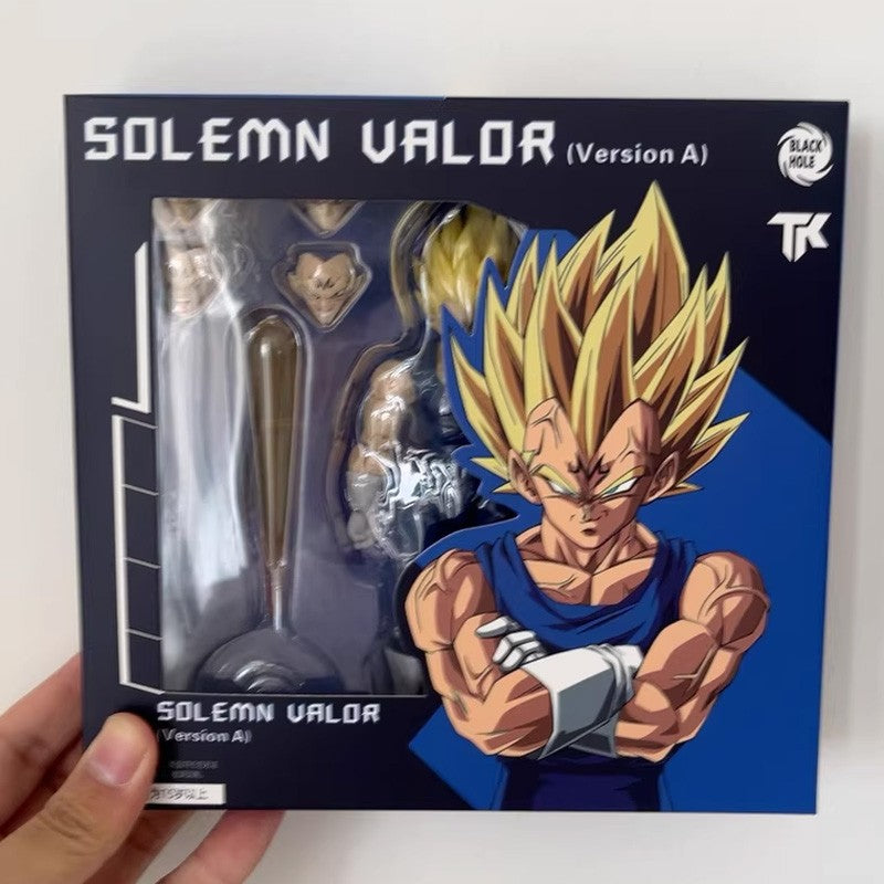 Black Hole Toys & TK Dragon Ball SHF Super Saiyan SSJ Majin Vegeta Battle Damage Full Power Anime Action Figures Models toys