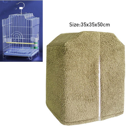 Capa Para Gaiola De Pássaros De Inverno Quente Respirável À Prova De Respingo Grande Capa Para Gaiola De Pássaros Sombra Protetora Para Gaiola De Papagaio Produtos Para Pássaros