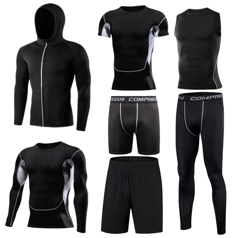 Men's Running Compression Tshirts Quick Dry Soccer Jersey Fitness Tight Sportswear Gym Sport Short Sleeve Shirt Breathable