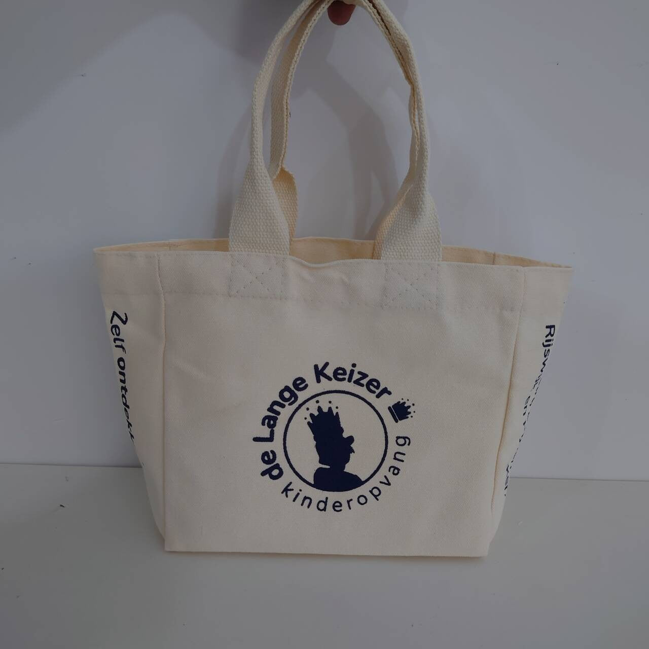 Wholesale 100pcs/lot Recycled Reusable Daily Handbag Custom Logo Cotton Canvas Tote Bag Convenient Shopping Women Gift Bag