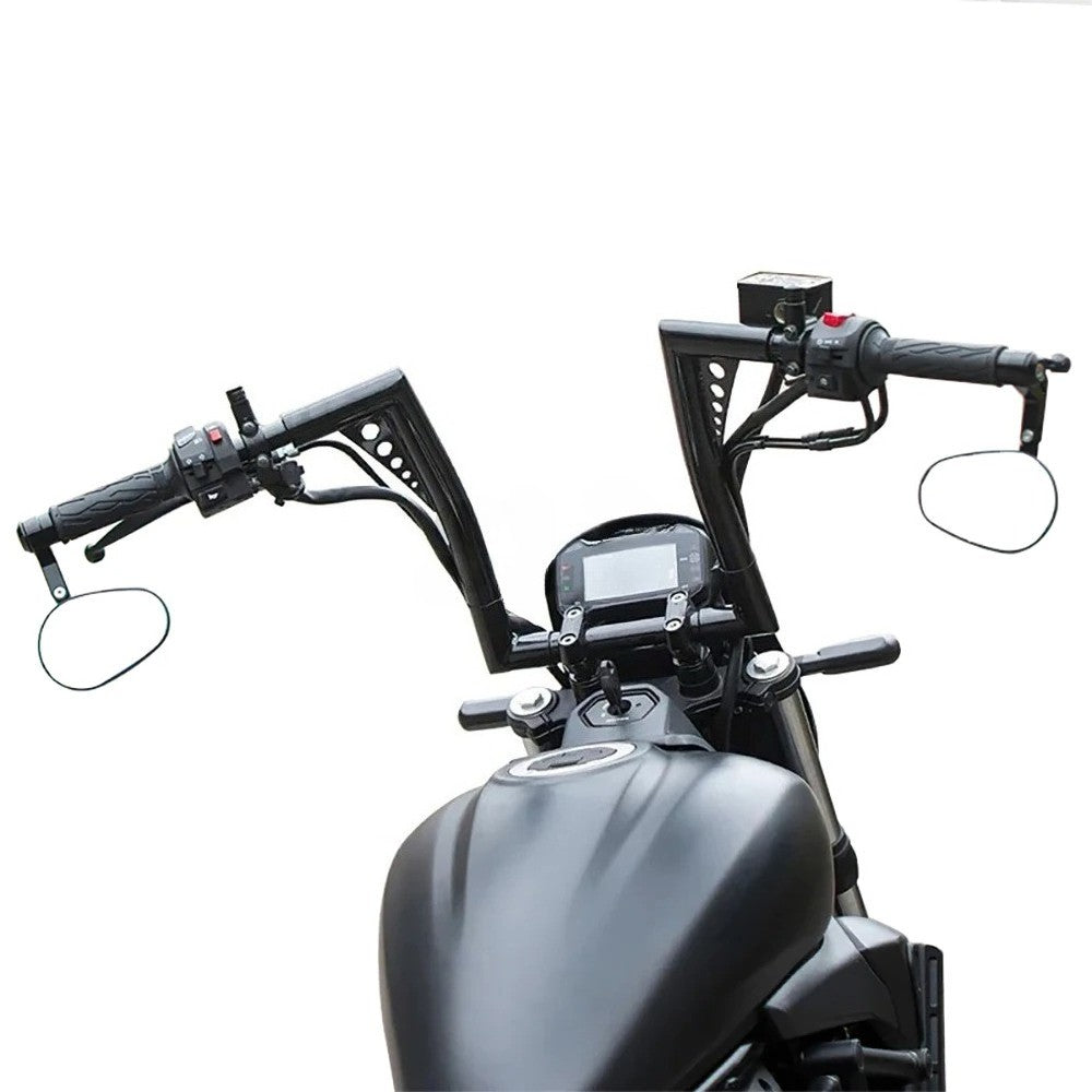 Guidões de motocicleta Glide de 10/12/14/16 polegadas para Harley 883 883n 883XL 1200 Hardman Soft Tail HONDA Iron Horse