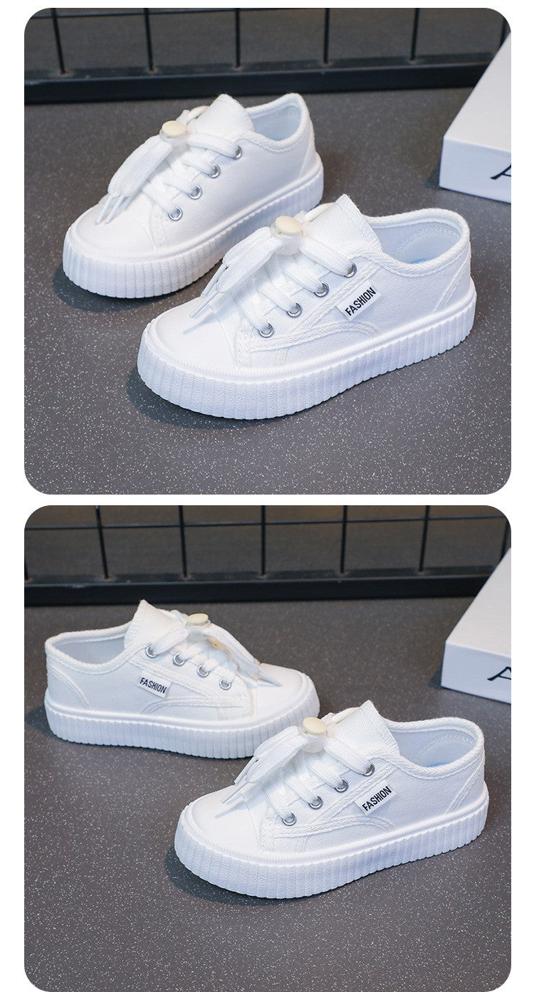 Children Sneaker Boys Casual Shoes Black Flat Student Walking Shoes Non-slip Girl Lightweight Sports Tennis Footwear