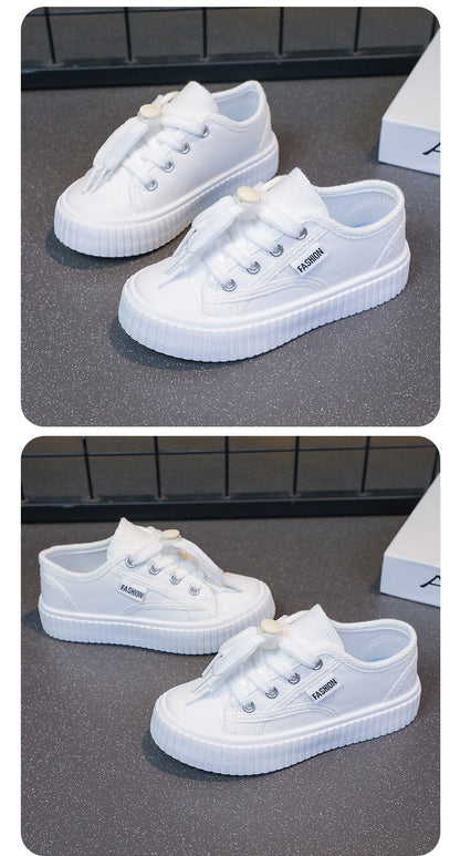 Children Sneaker Boys Casual Shoes Black Flat Student Walking Shoes Non-slip Girl Lightweight Sports Tennis Footwear