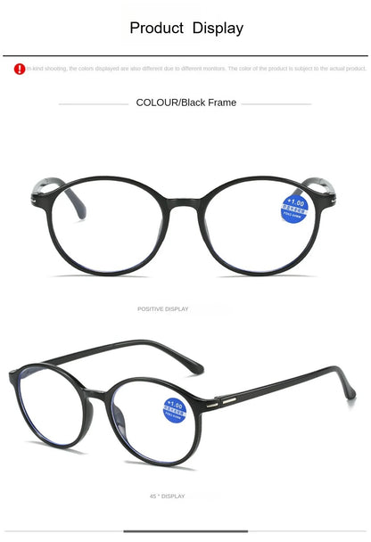 Presbyopia Eyeglasses for Man and Woman Unisex Comfortable Eyewear Ultra Lightweight Anti Blue Light Blocking HD Reading Glasses