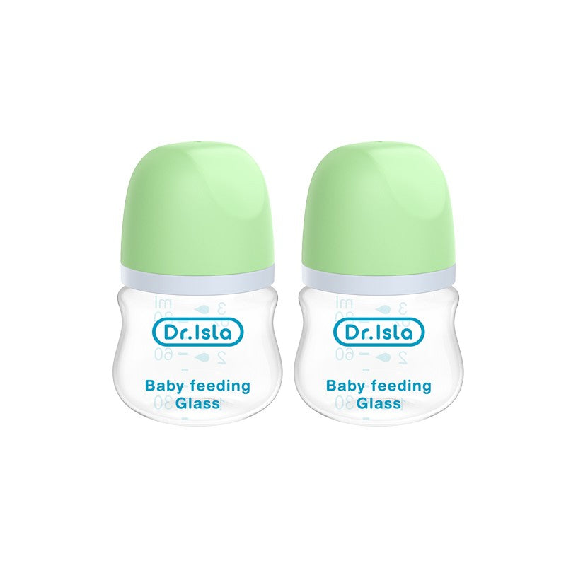 MAMIJOY 2PCS 90ML/160ML Baby Glass Bottle Newborn Bottles Anti-flatulence Milk Feeding Bottles Infant 0-3 Month BPA-Free GB01?02