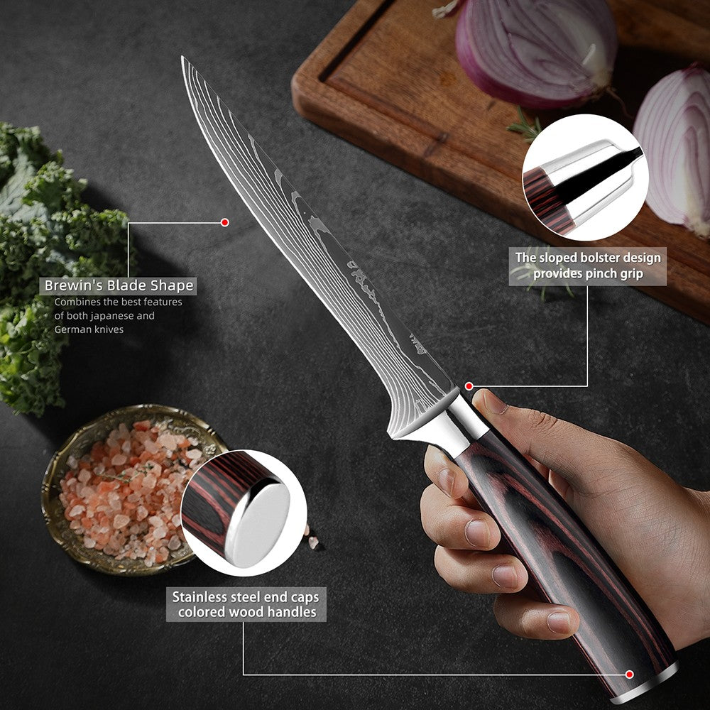 Conjunto de facas de cozinha japonesas 15 peças de chef profissional ultra afiadas para corte muito rápido com suporte tesoura afiador