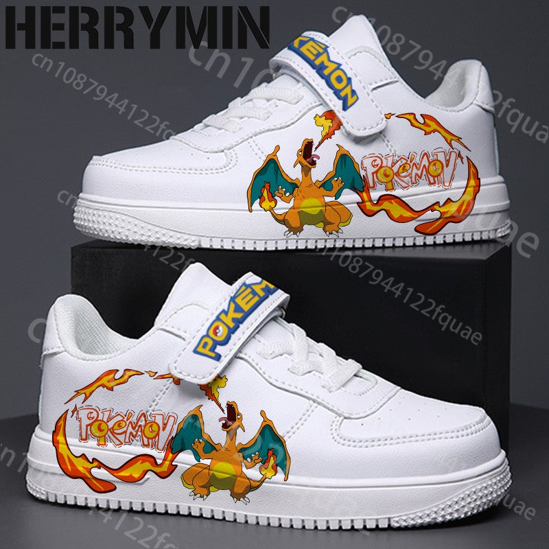 Pokemons children's Pikachu Charmander sneakers girls boys shoes Casual Kid Running Fashion Sports 7 and 18 year old Shoes Gift