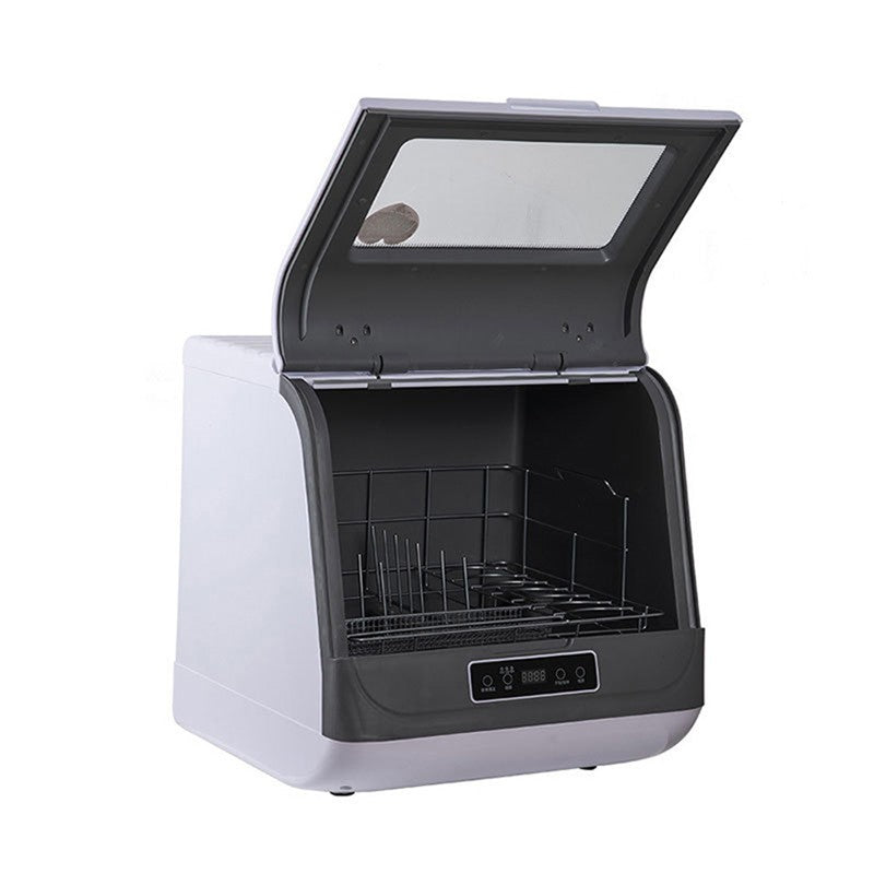 8L Portable Countertop Mini Dishwasher ,4 Washing Programs, Air-Dry Function and LED Light for Small Apartments, Dorms and RVs