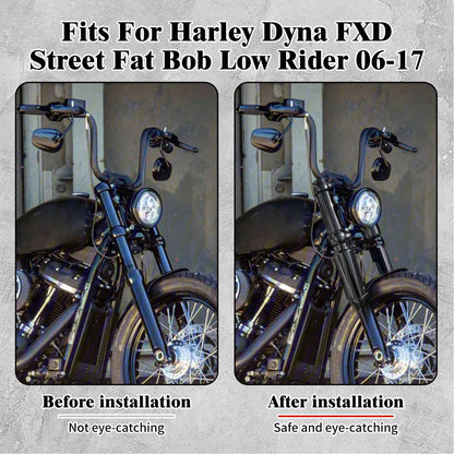 Kit de Capas Protetoras de Amortecedores Dianteiros para Harley Dyna Street Bob FXD Low Rider Fat Bob 2006-17