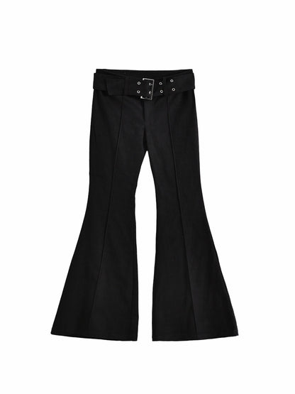 Women's Black Jeans Flare Pants Y2k Retro Emo 2000s Streetwear Fashion Trousers Harajuku Wide Yoga Pants 90s Aesthetic Clothes