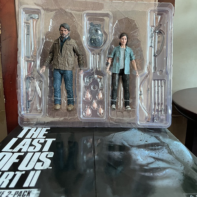 18cm NECA The Last Of Us Part 2 Joel Ellie Com Arco Action Figure 2 pçs/set Modelo Brinquedo Articulado Presente de Natal Brinquedo Premium