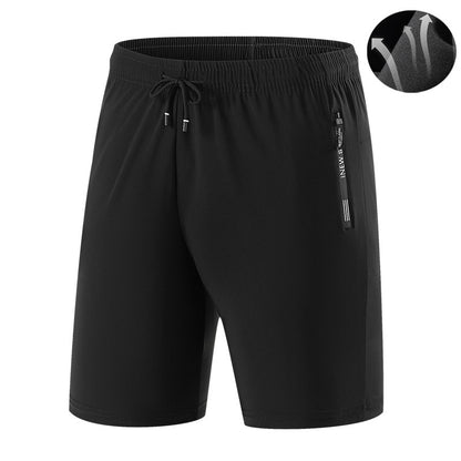 Breathable Running Jogging Men's Shorts Quick Dry Fashion Board Shorts Male Summer Elastic Casual Shorts Men Solid Color M-4XL