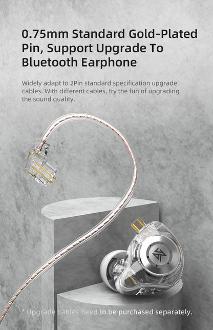 KZ EDX pro Earphones Bass In Ear Monitor Headphones Sport Noise Cancelling HIFI Headset New Arrival!