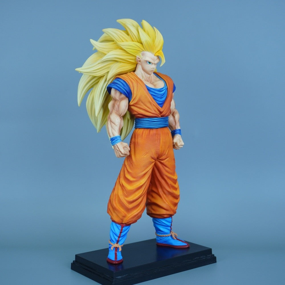 31.5cm/12.4in Anime Dragon Ball Figure Super Saiyan 3 Goku Action Figures Pvc Statue Desktop Ornamen Collection Model Toys Gifts