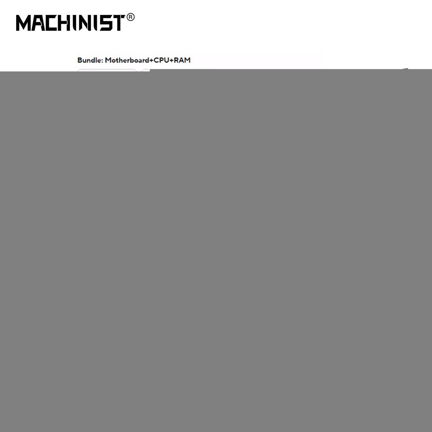 MACHINIST White X99 PR9-H Motherboard combo Intel Xeon E5 2630 V4 LGA 2011-3 CPU DDR4 16GB RAM NVME m.2 Optional kit set