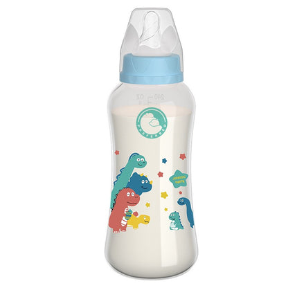 150/240ml Baby PP Bottle Wide Mouth Newborn Baby Bottle Drop-Resistant Baby Milk Bottle Newborn Cartoon Pattern Cup BPA Free