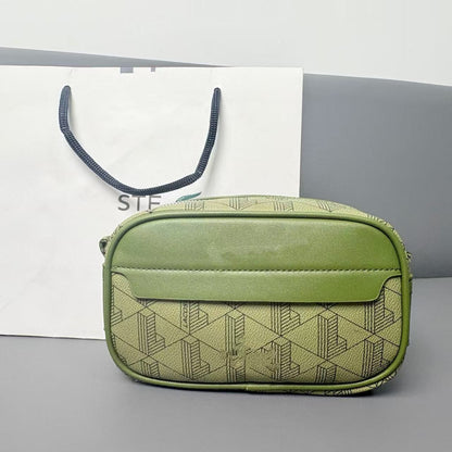 2025 new retro printed men's shoulder bag, casual and fashionable crossbody bag, horizontal version trendy men's crossbody bag