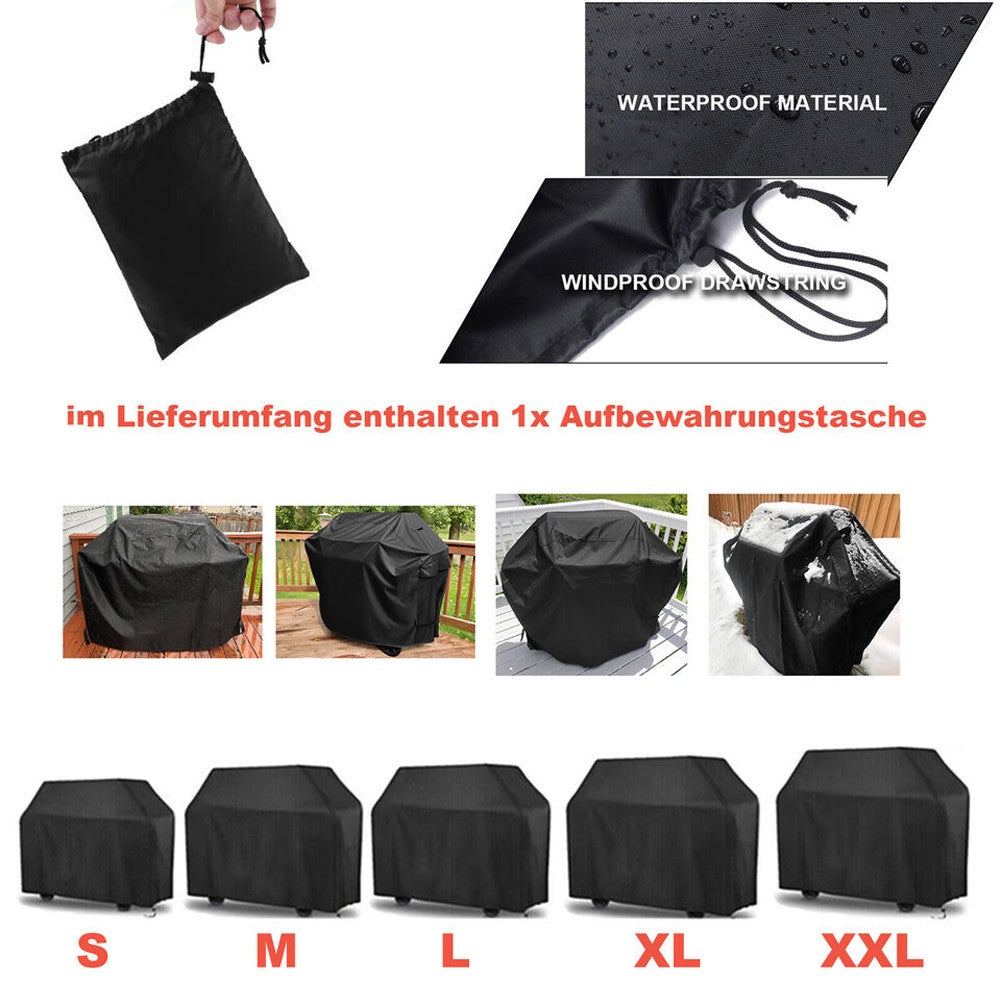 Outdoor Barbecue Gas Grill Cover Waterproof UV Protection Grill Cover Fade Resistant for Weber Holland Jenn-Air Brinkmann Grill