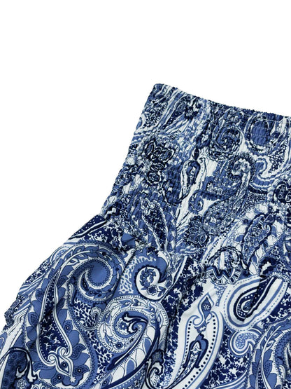 Vacation Style Stretchy Waist Long Maxi Skirt - Flowy Beach Skirt with Elastic Waistband