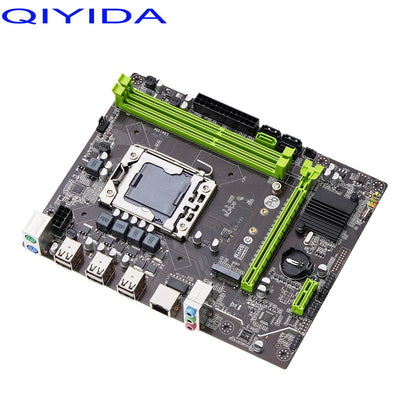 Conjunto de placa-mãe Qiyida X79 E5 2420V2 2*8GB=16GB DDR3 kit combinado de memória NVME SATA 3.0 M ATX Servidor E5 V32