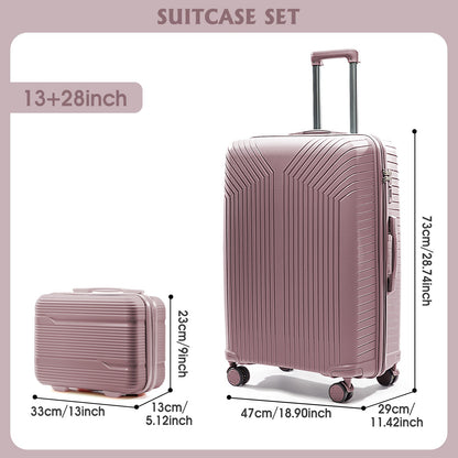 Mala de Viagem de Mão Nova e Durável 2024 de 13/20/28 polegadas - Material PP, com Zíper e Cadeado de Senha, para Viagens, Viagens de Negócios e Bagagem de Cabine