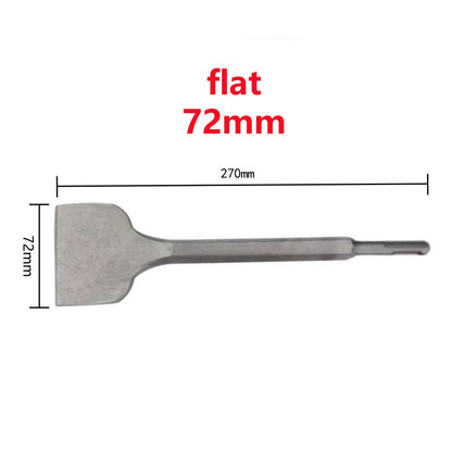 Conjunto de Formões de 250mm Haste SDS Plus Broca de Martelo Elétrico Formão de Ponta, Ranhura e Plano Ferramentas de Alvenaria para Parede de Concreto, Tijolo e Rocha