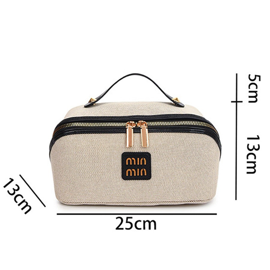 Women's Cosmetic Bag Portable Denim Storage Bag Large Luxury Makeup Bag Travel organizer Toiletry Wash Bag