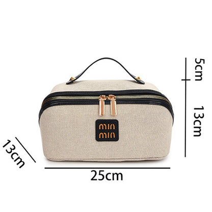 Women's Cosmetic Bag Portable Denim Storage Bag Large Luxury Makeup Bag Travel organizer Toiletry Wash Bag