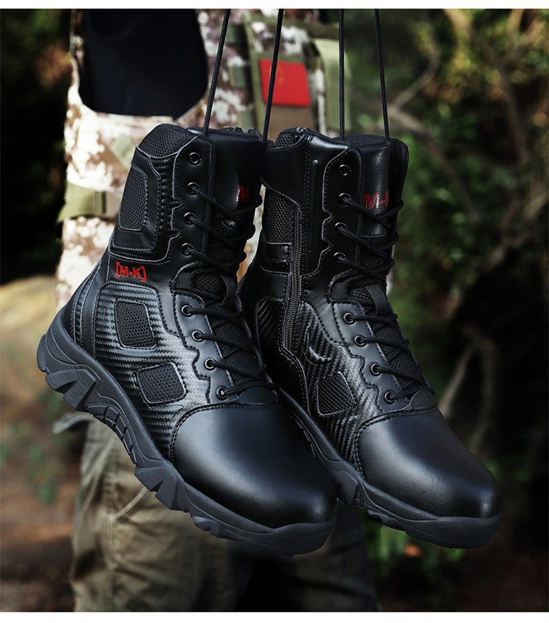 Botas de Segurança Masculinas Impermeáveis para Exteriores com Bico de Aço, Botas de Trabalho Masculinas Antiesmagamento com Bico de Aço, Tamanho 47